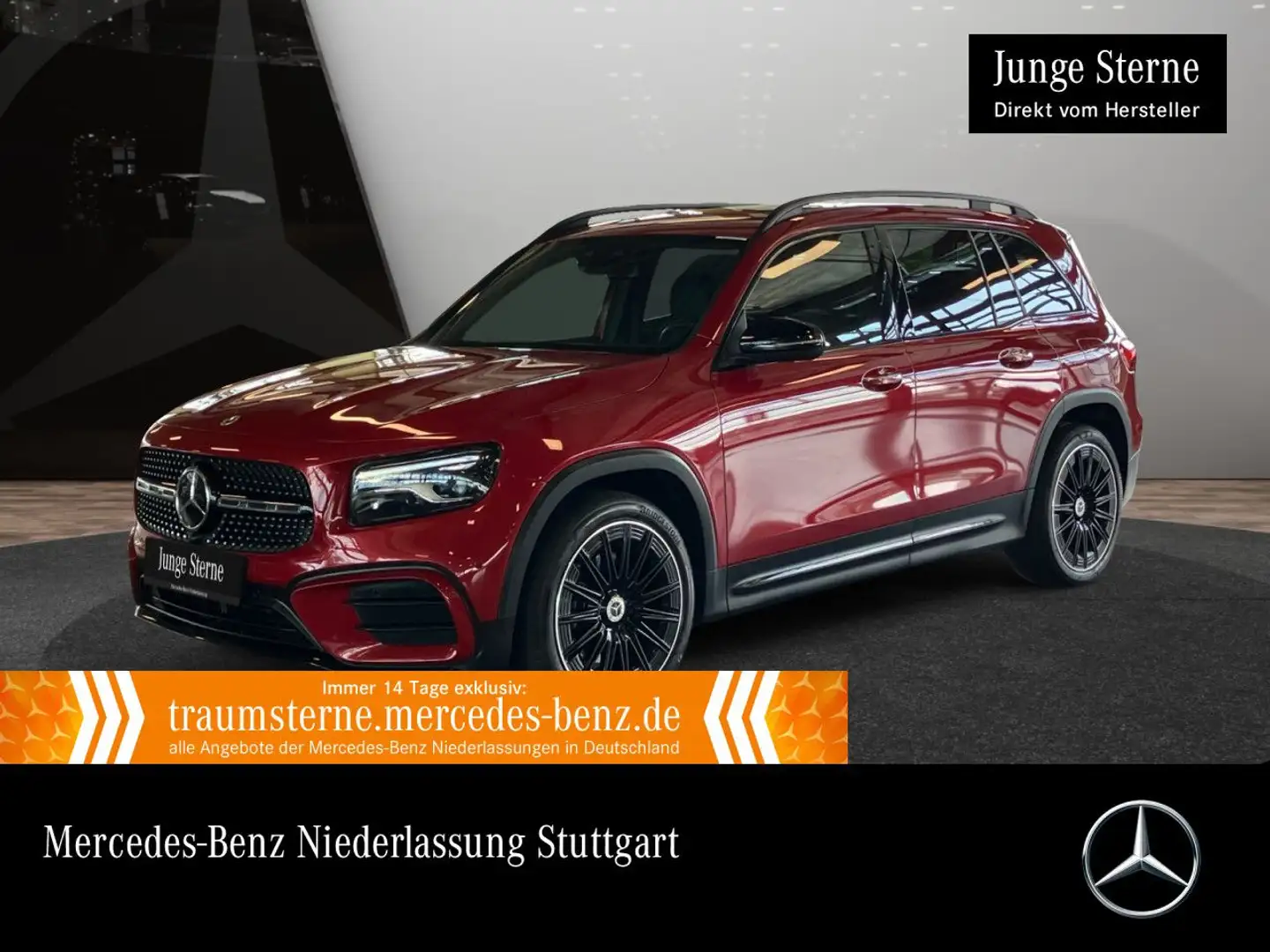 Mercedes-Benz GLB 220 d 4M AMG+NIGHT+AHK+MULTIBEAM+FAHRASS+8G Rouge - 1