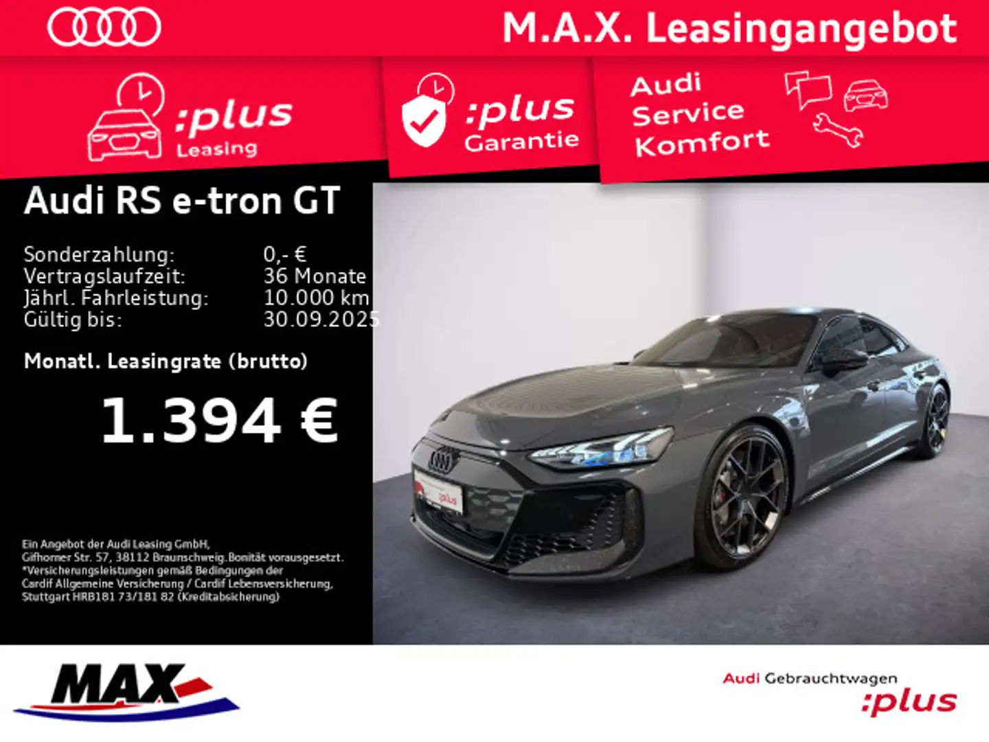 Audi e-tron GT PERFORMANCE +MATRIX+KERAMIK+CARBON+ Grau - 1