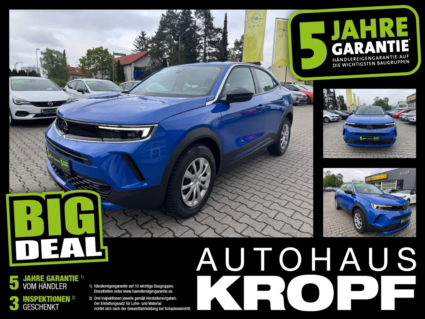 Opel Mokka 1.2 Turbo Edition FLA LM KAM LED PDC Bleu - 1