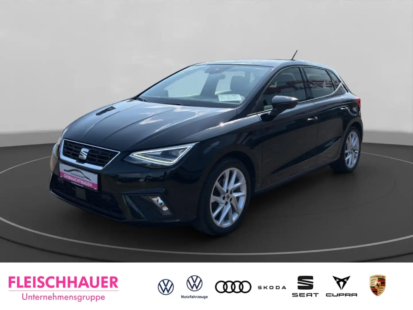 SEAT Ibiza FR TSI 1.0 FR DSG+SHZ+LED+KAMERA+DAB Schwarz - 1