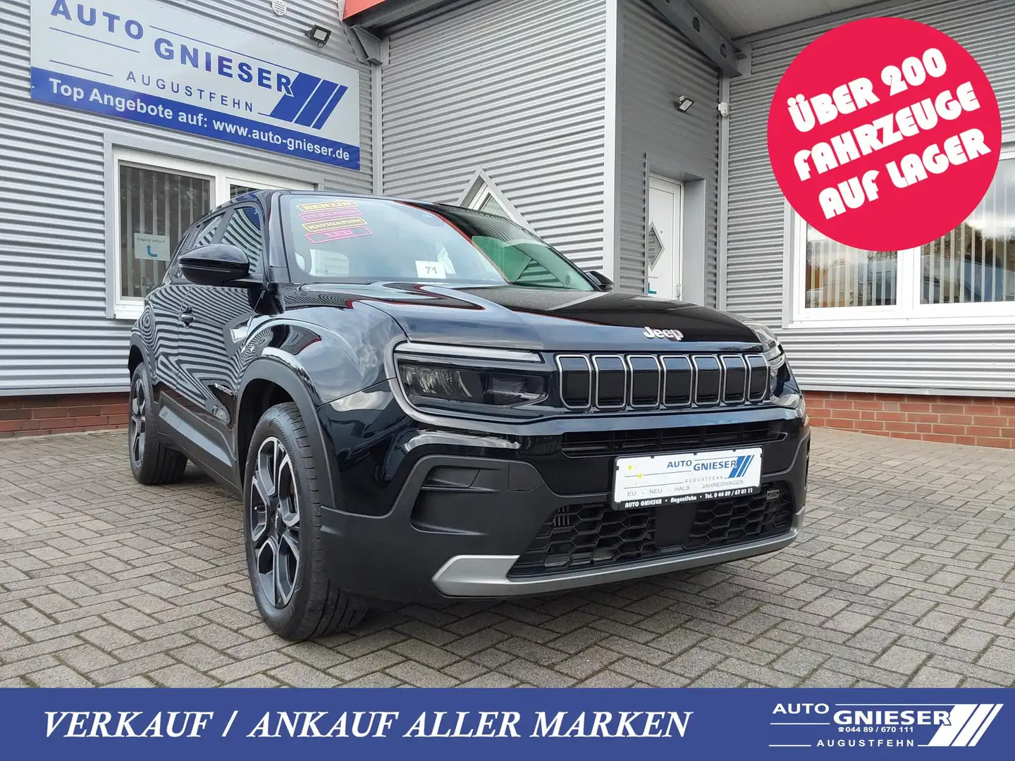 Jeep Avenger 1.2 T-GDI Altitude ACC/APP/SHZ/LED/PDC/KAM/NAV ... Schwarz - 1