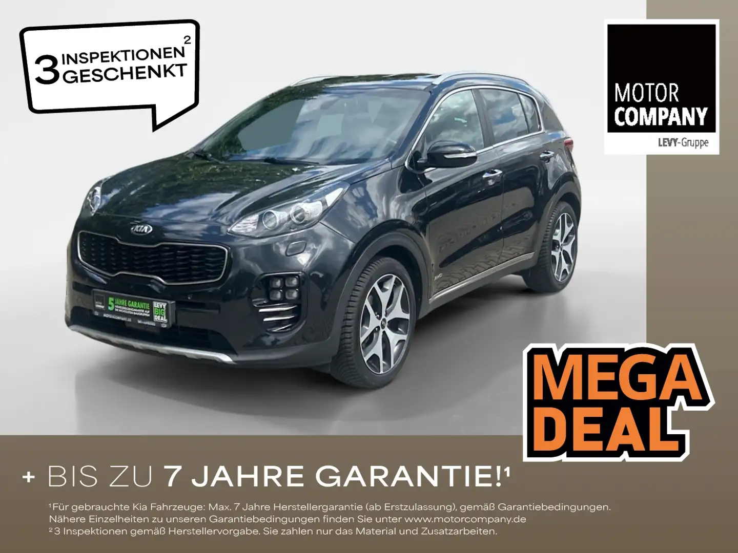 Kia Sportage 1.6 T-GDI GT Line GT-Line Matrix 4xSHZ Schwarz - 1