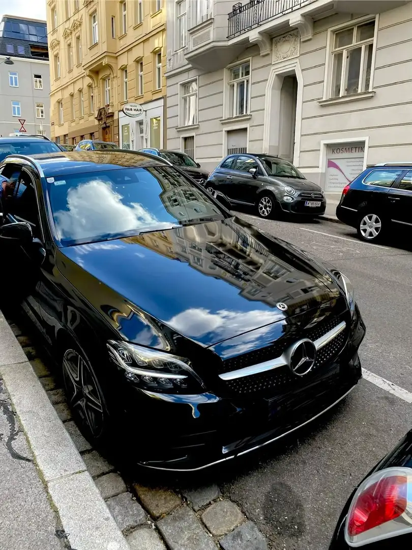 Mercedes-Benz C 200 d T Aut. AMG Line Schwarz - 2