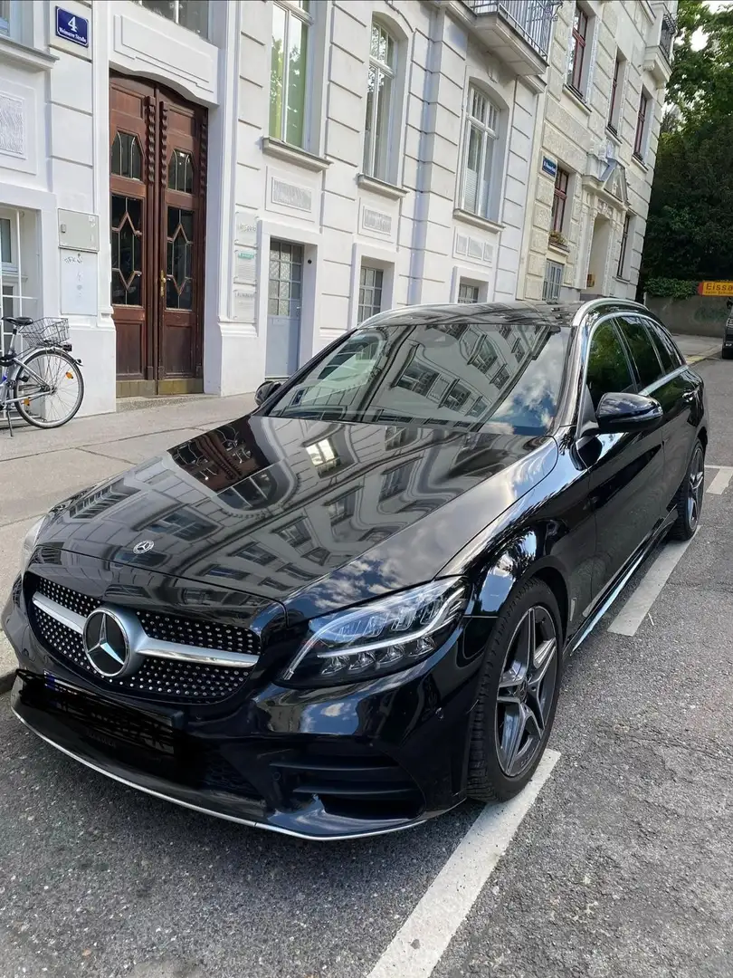 Mercedes-Benz C 200 d T Aut. AMG Line Schwarz - 1