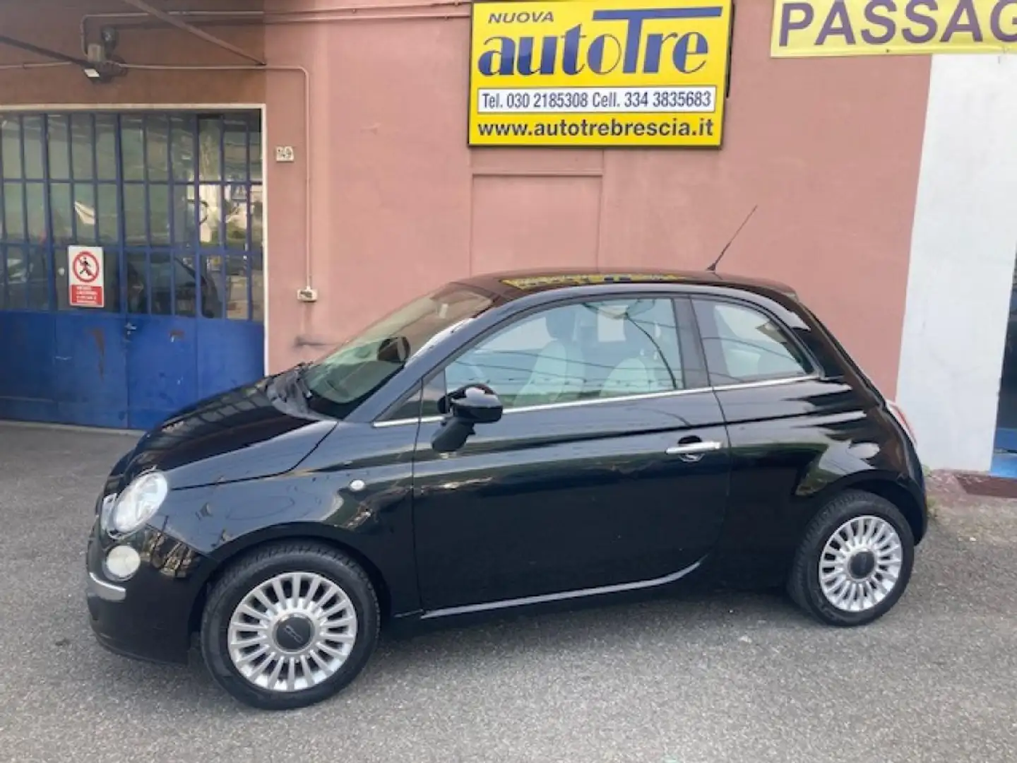 Fiat 500 1.2 Lounge Zwart - 2