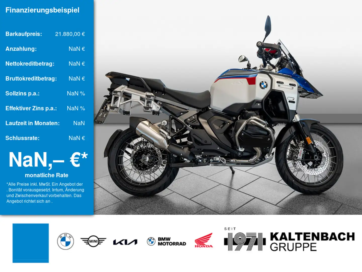 BMW R 1300 GS Adventure Trophy TOUREN-P. SHZ Bleu - 1