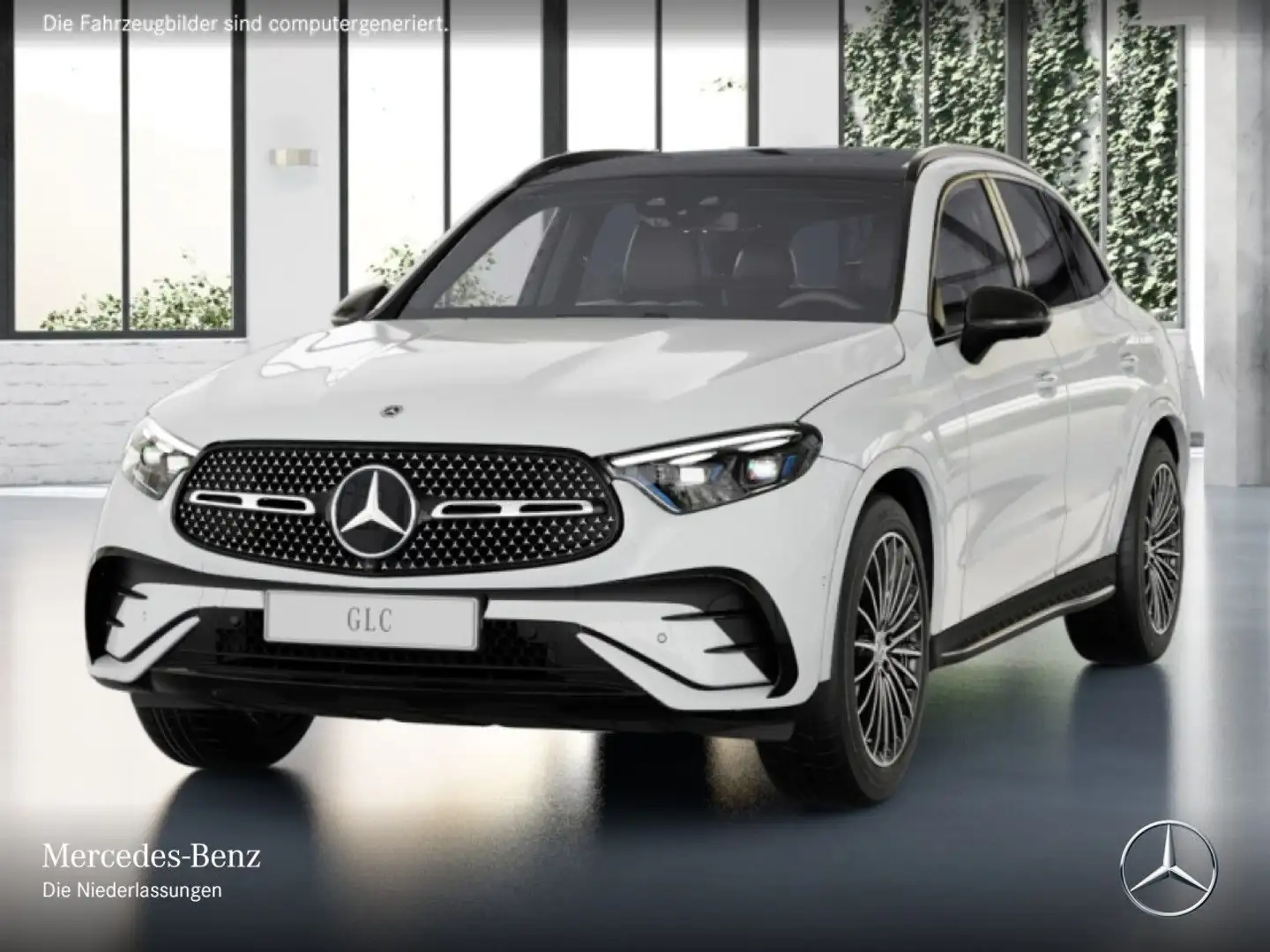 Mercedes-Benz GLC 300 d 4M AMG+NIGHT+PANO+360+AHK+BURMESTER+9G Weiß - 2
