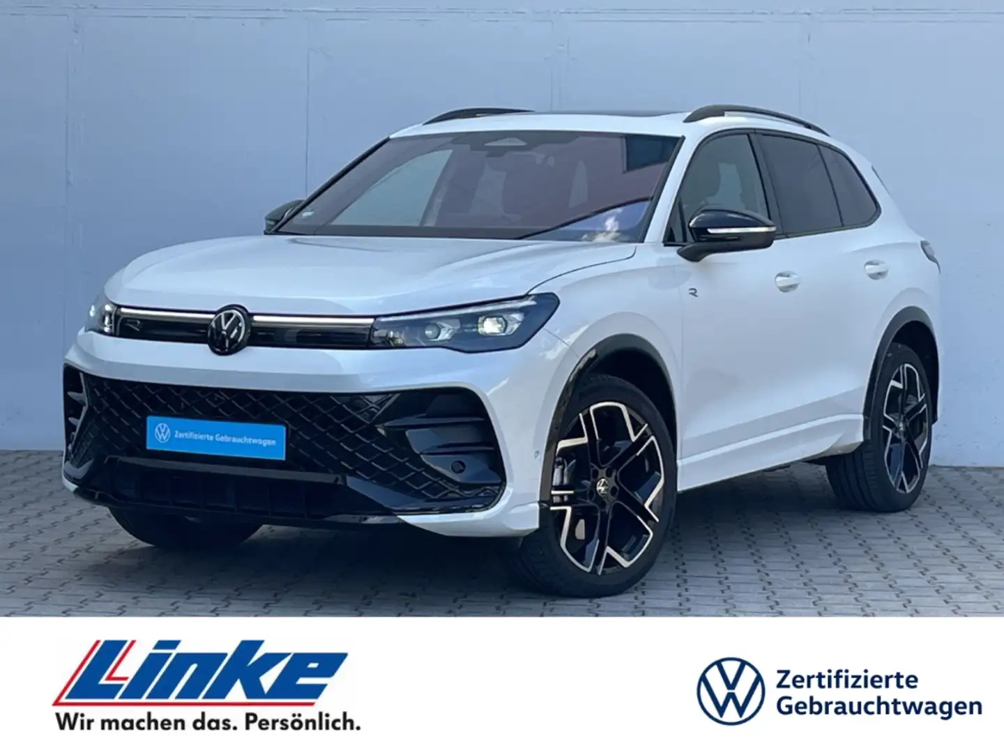 Volkswagen Tiguan 2.0 TDI R-Line 4Motion Black Style Standhzg/Pano/3 Weiß - 1