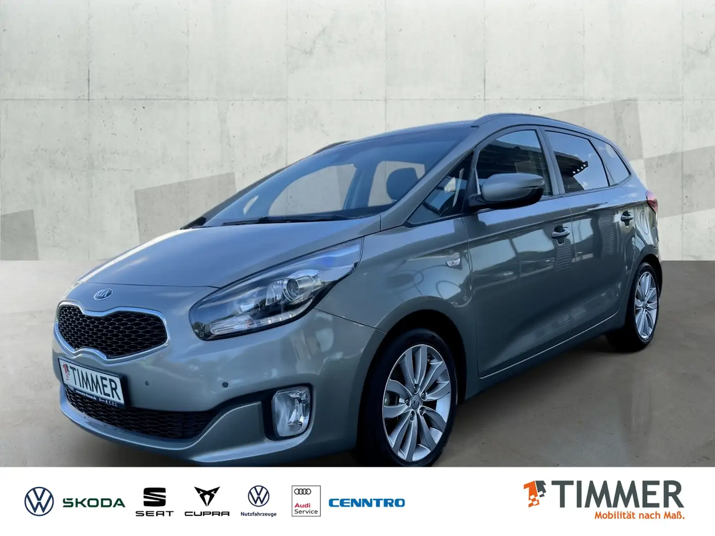 Kia Carens 1,7 CRDI 85KW (116PS) 6-Gang*AHK*NAVI*SHZ*PDC*LEN Grau - 1