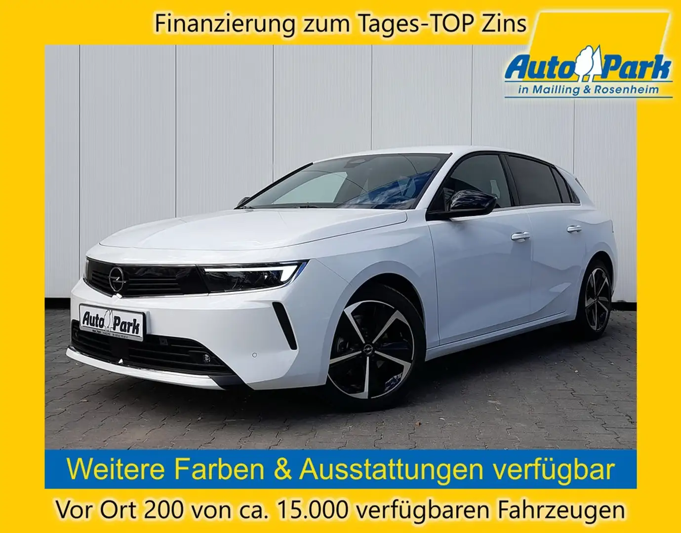 Opel Astra 1.2 Turbo LED~RFK~NAVI~KLIMA~SHZ~LHZ~DAB~BT White - 1