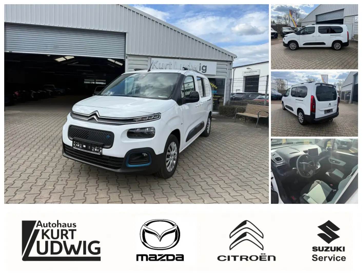 Citroen e-Berlingo XL-5 Eelktromotor 136 Feel Pack Alb - 1