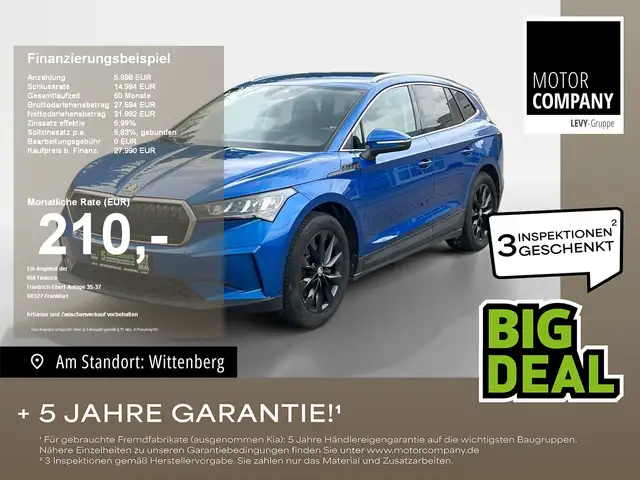 Skoda Enyaq 80 Loft LM LED KeyLess AkustikGlas Leder