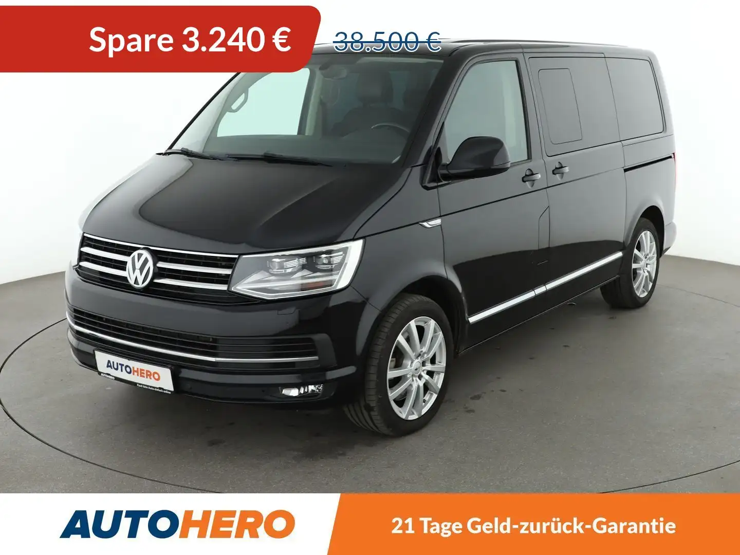 Volkswagen T6 Multivan 2.0 TDI Highline Aut.*TEMPO*NAVI*PDC*AHK*SHZ*ALU* Schwarz - 1