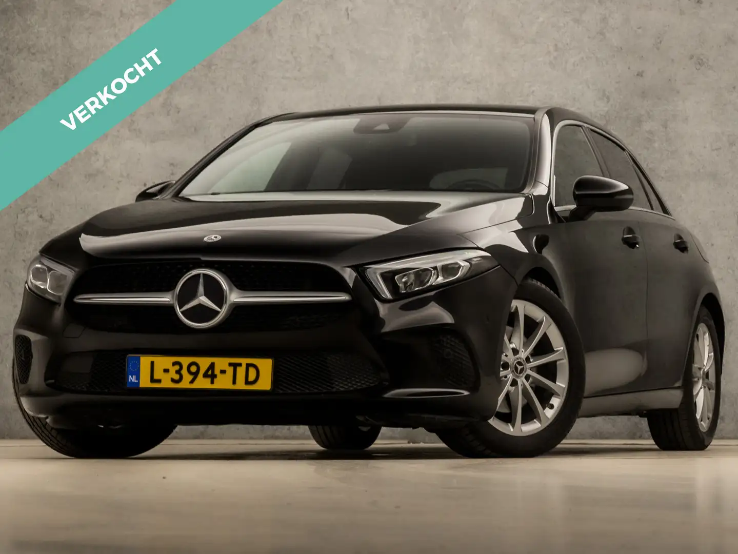 Mercedes-Benz A 200 Sport 164Pk Automaat (GROOT NAVI, CAMERA, GETINT G Zwart - 1