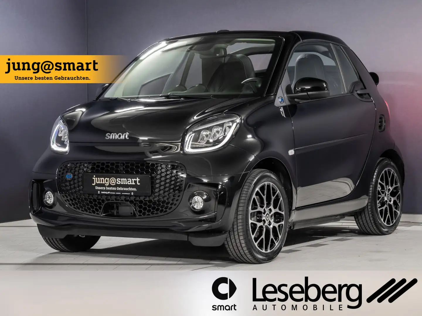 smart forTwo ForTwo Cabrio EQ Prime LED/22 kW/Kamera/JBL/DAB/ Schwarz - 1
