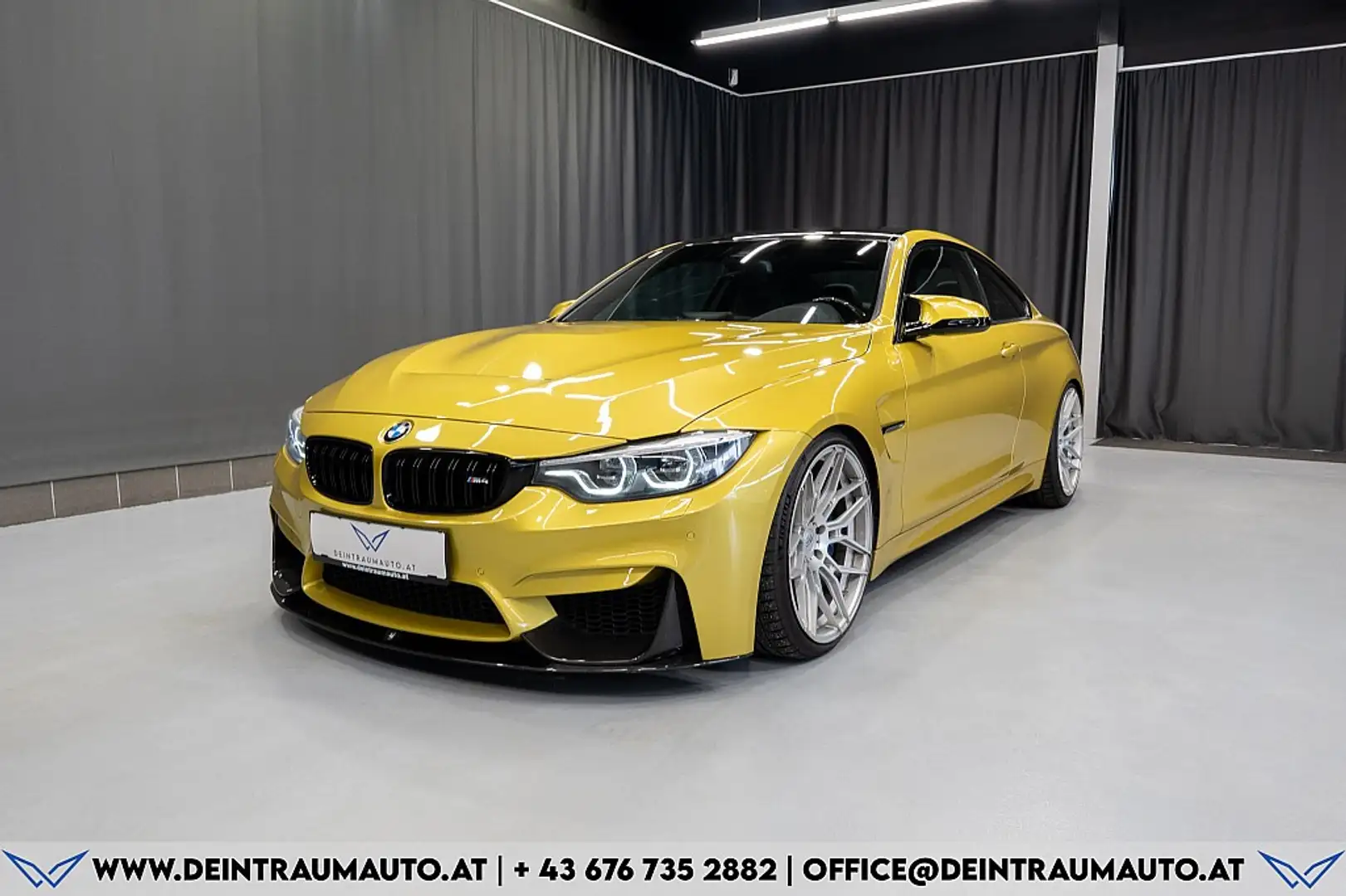 BMW M4 Coupe*KW-V3*WHEELFORCE*H&K*SHZ* Giallo - 1