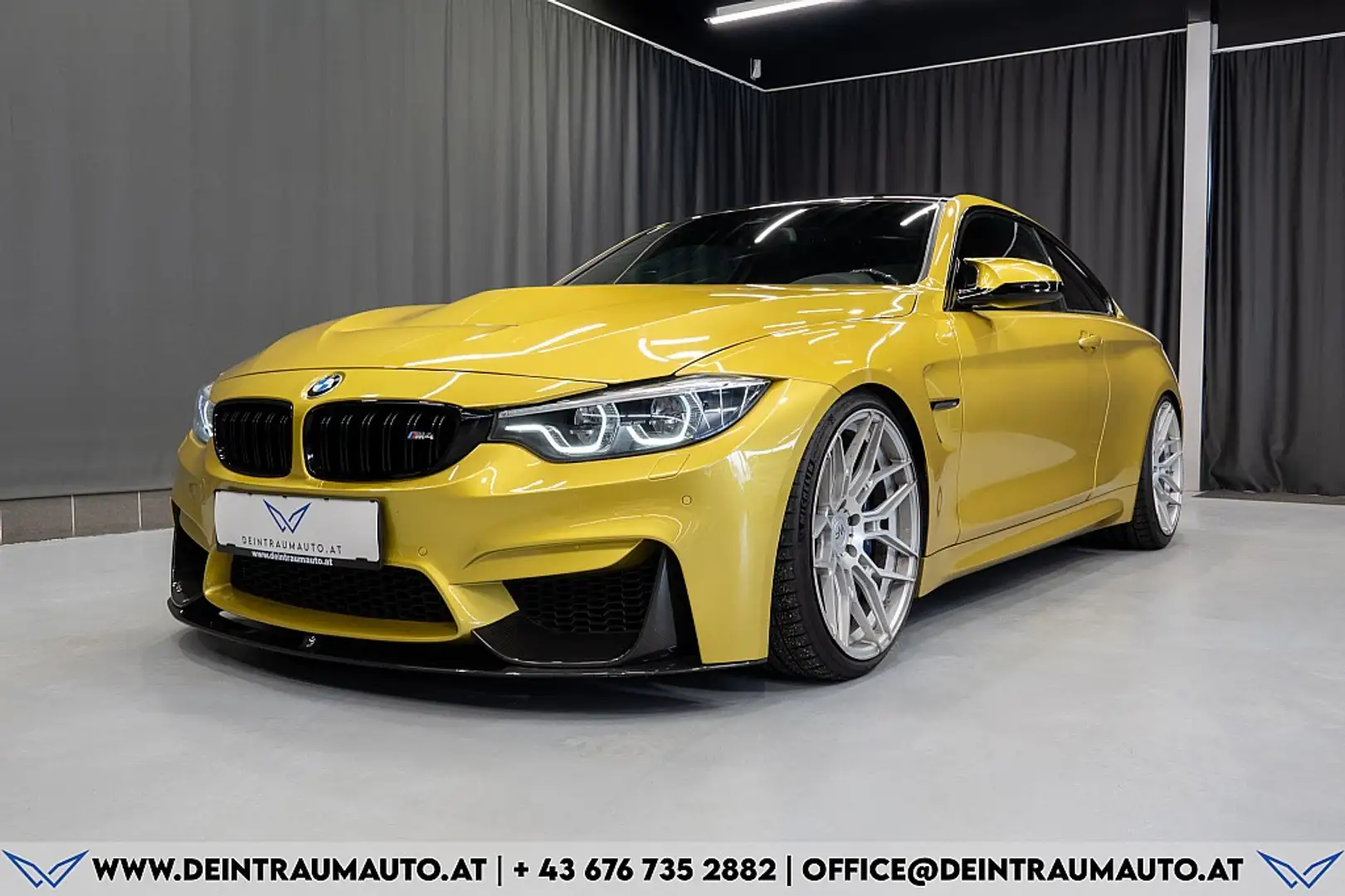 BMW M4 Coupe*KW-V3*WHEELFORCE*H&K*SHZ* Giallo - 2