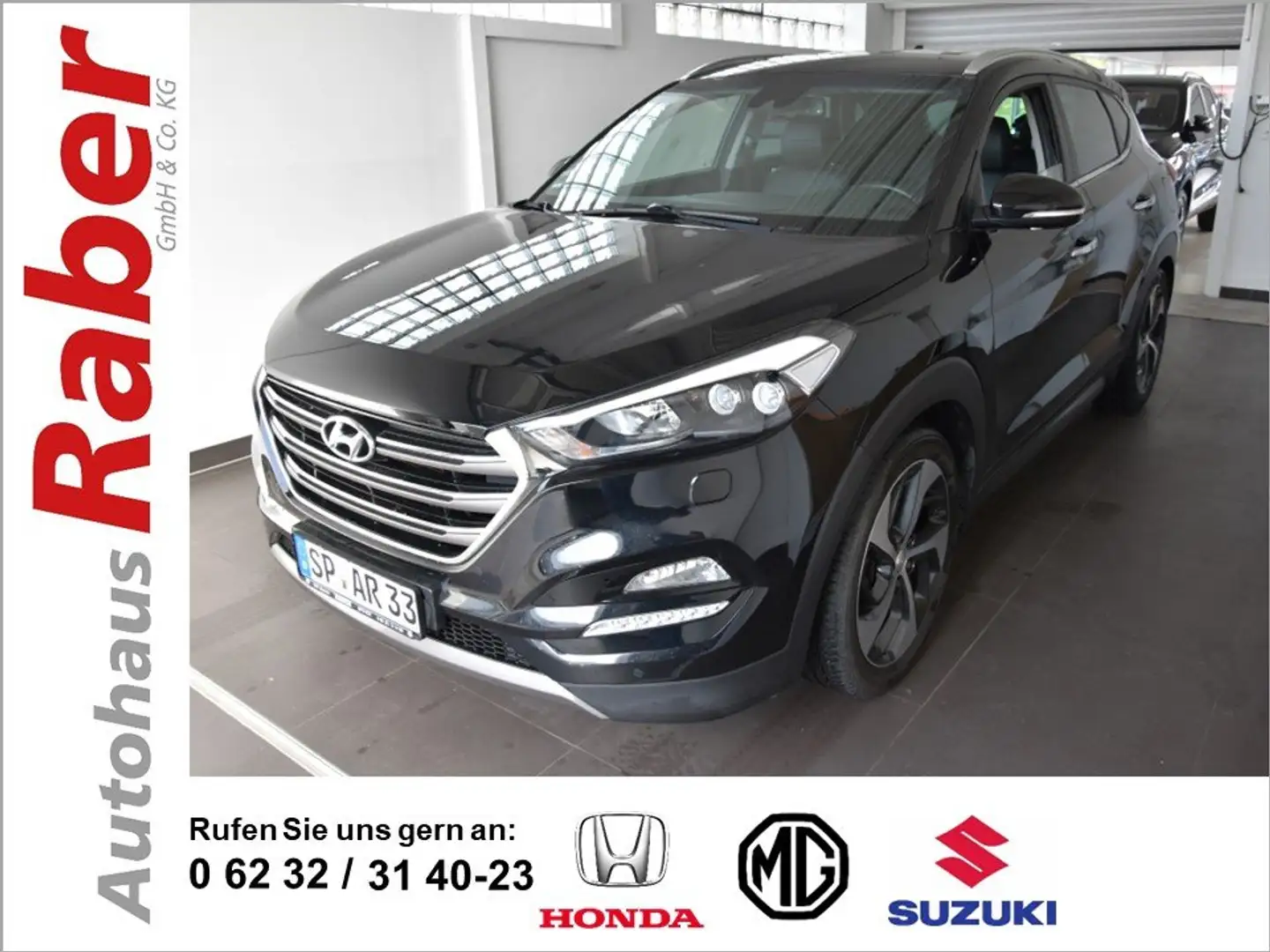 Hyundai TUCSON Premium 4WD/Leder/Navi/LED/4xSHZ/AHK Zwart - 1