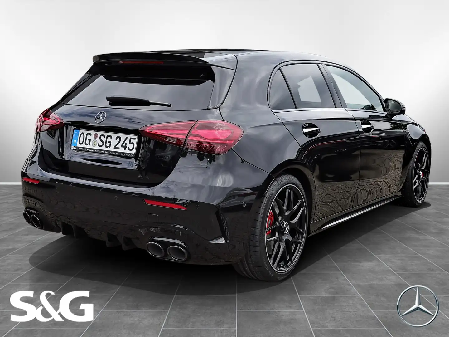 Mercedes-Benz A 45 AMG S 4M+ AMG HUD+360°+M-LED+Distronic+Pano Zwart - 2
