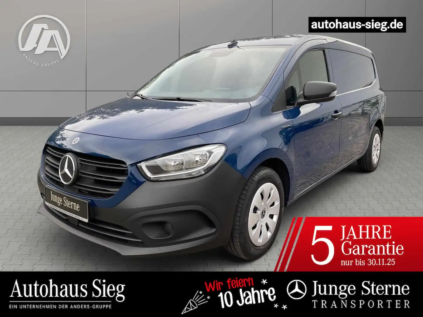 Mercedes-Benz eCitan Kasten BASE Lang Klima*EFH*22kW*45kWh*DAB Blau - 1