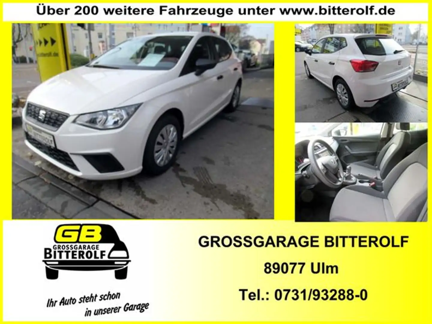 SEAT Ibiza 1.0 Reference 5tg Klima/DAB/16Tkm Weiß - 1