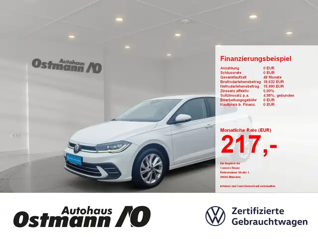 Volkswagen Polo VI 1.0 TSI Style MATRIX AHK SpurH SHZ PDC