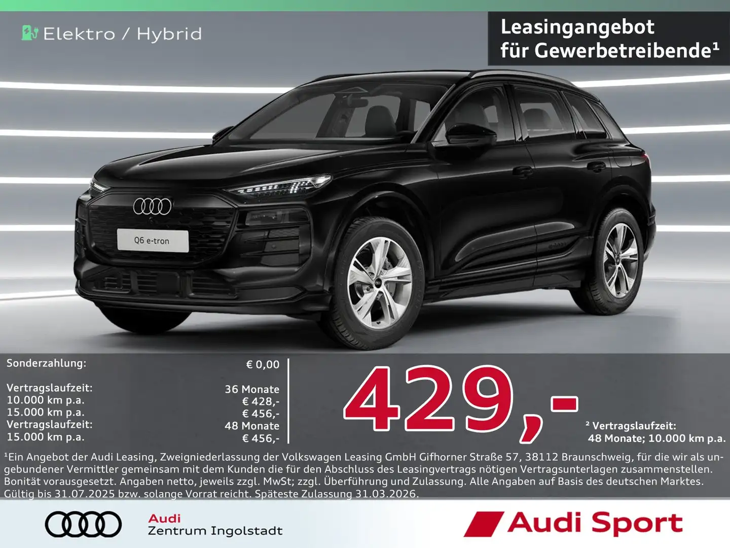 Audi Q6 e-tron SUV LED,DAB UPE 69.990,- Schwarz - 1