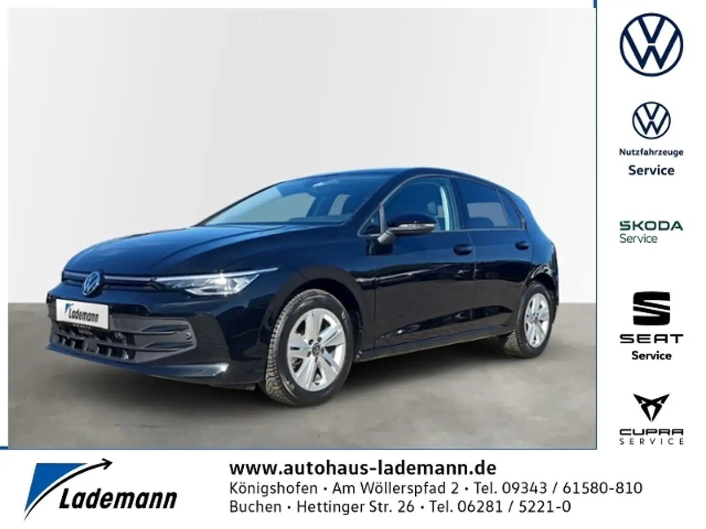 Volkswagen Golf 1.5 TSI FACELIFT AHK+HEAD-UP+RFK+ACC+NAVI.+ Schwarz - 1