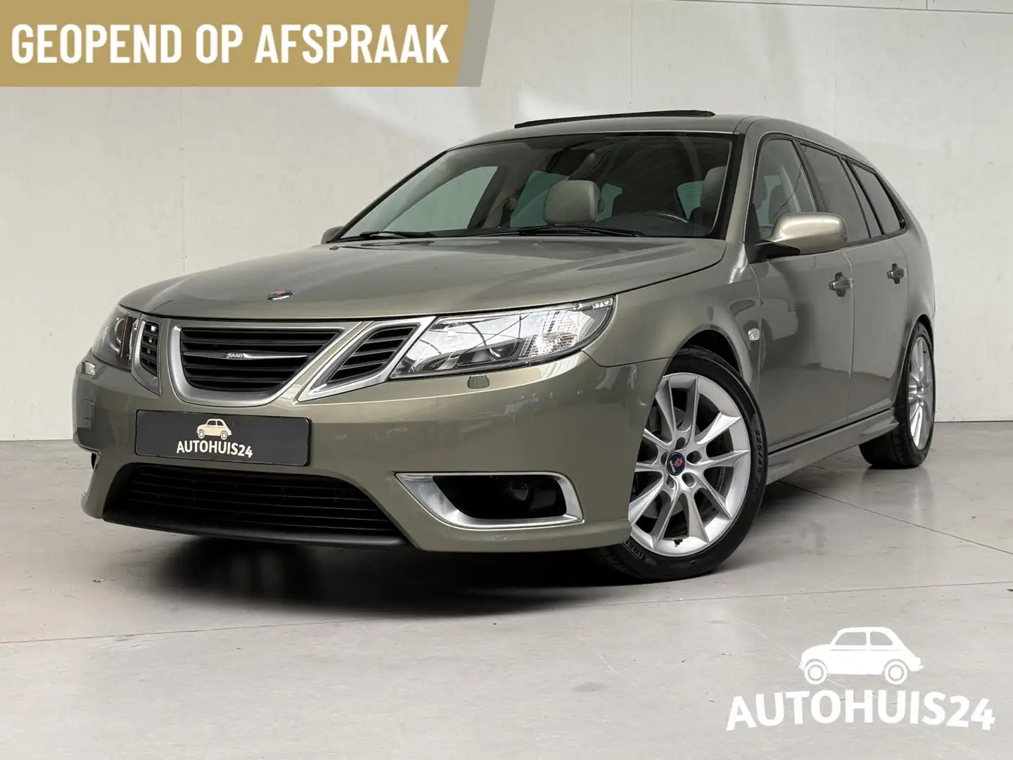 Saab 9-3 Sport Estate 2.8 T V6 Aero NAVI SCHUIFDAK TREKHAAK Grün - 1