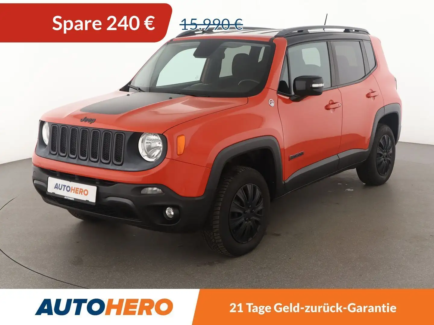 Jeep Renegade 2.0 M-Jet Trailhawk 4WD Aut.*NAVI*TEMPO* Orange - 1