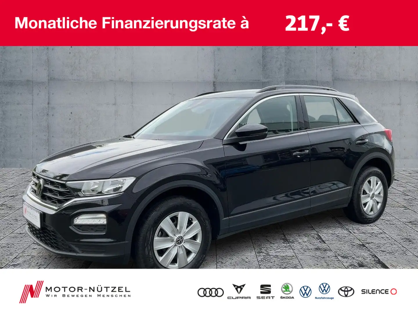 Volkswagen T-Roc 1.0 TSI SHZ+2xPDC+DAB+MFA+KLIMA+BT Nero - 1