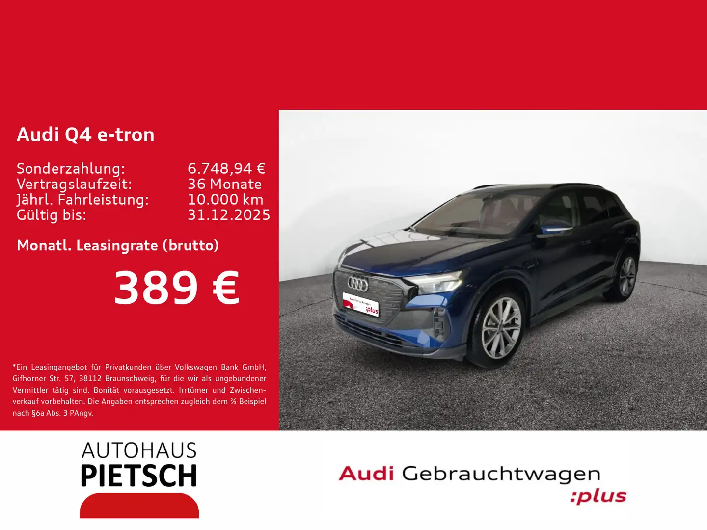 Audi Q4 e-tron Q4 45 e-tron Blau - 1