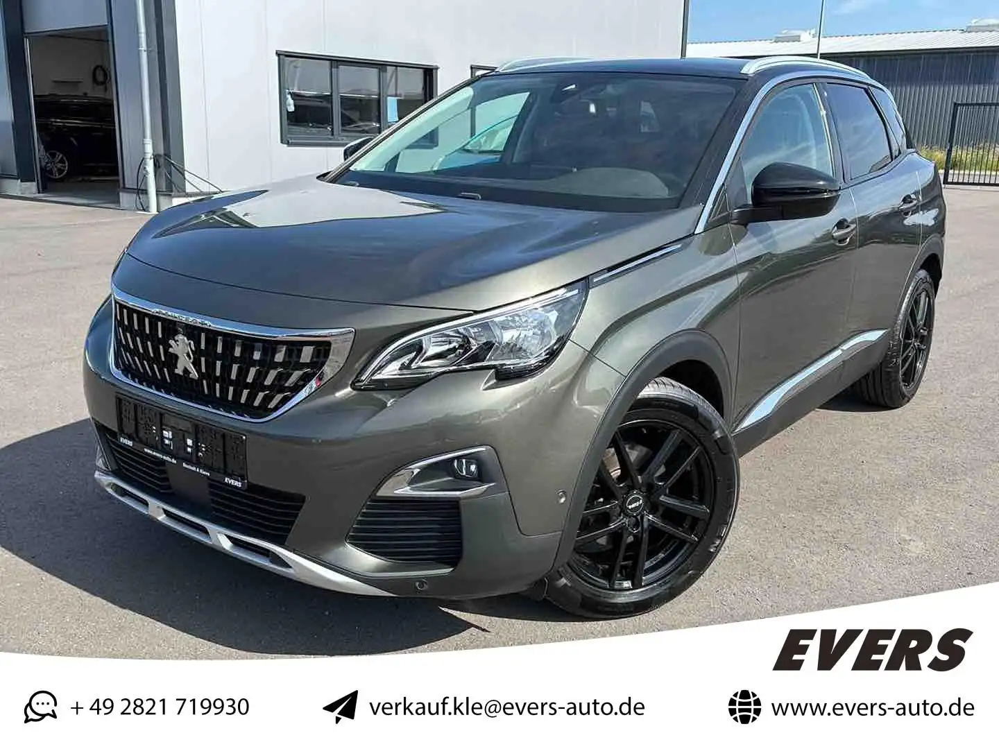 Peugeot 3008 1.6 Autom. Allure Navi Totw. Spur 360° Sitzh. Gris - 1