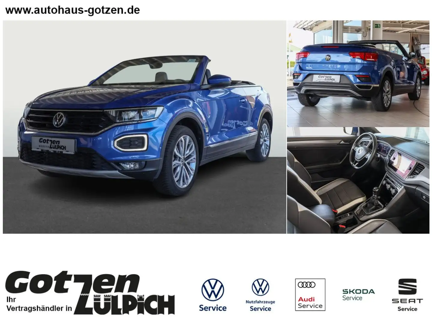 Volkswagen T-Roc Cabriolet Style 1.5 TSI Navi Leder LED Rear Azul - 1