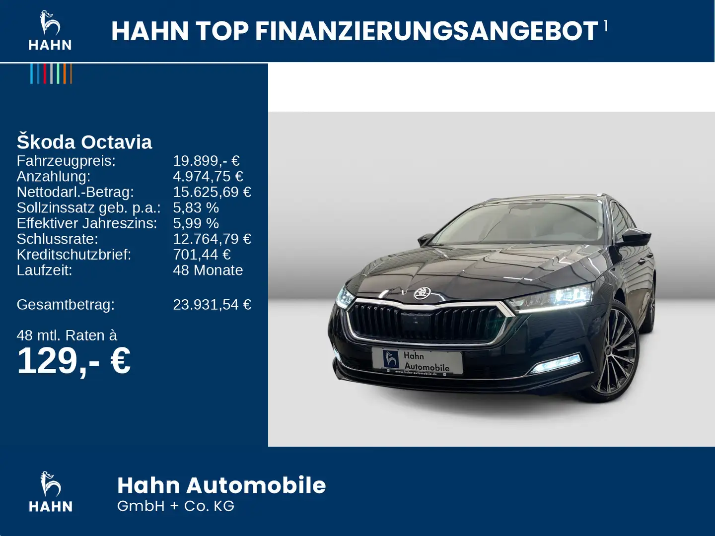 Skoda Octavia Combi iV 1.4 TSI DSG Style App-Connect Schwarz - 2