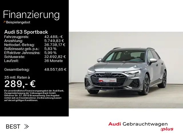 Audi S3 SONOS, Matrix, Assist, Kamera
