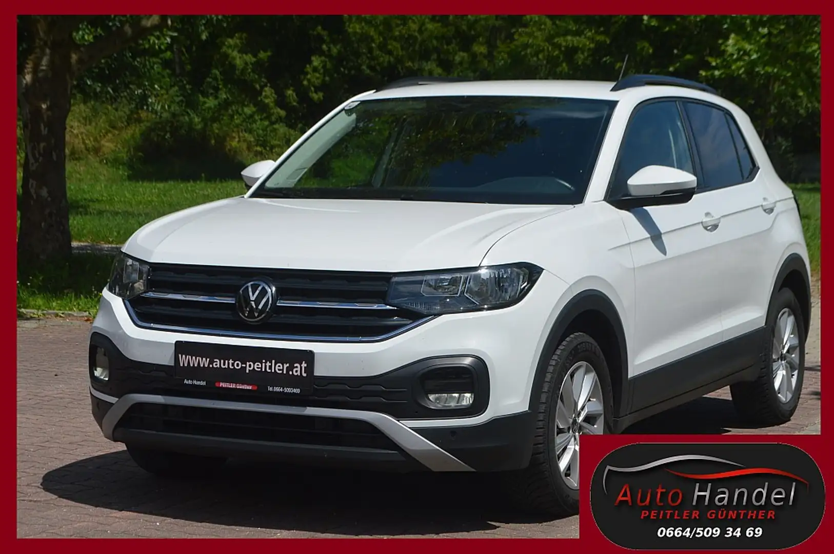 Volkswagen T-Cross 1,0+NAVI+Virtuelle Cockpit+SHZ+PDC+ Weiß - 1