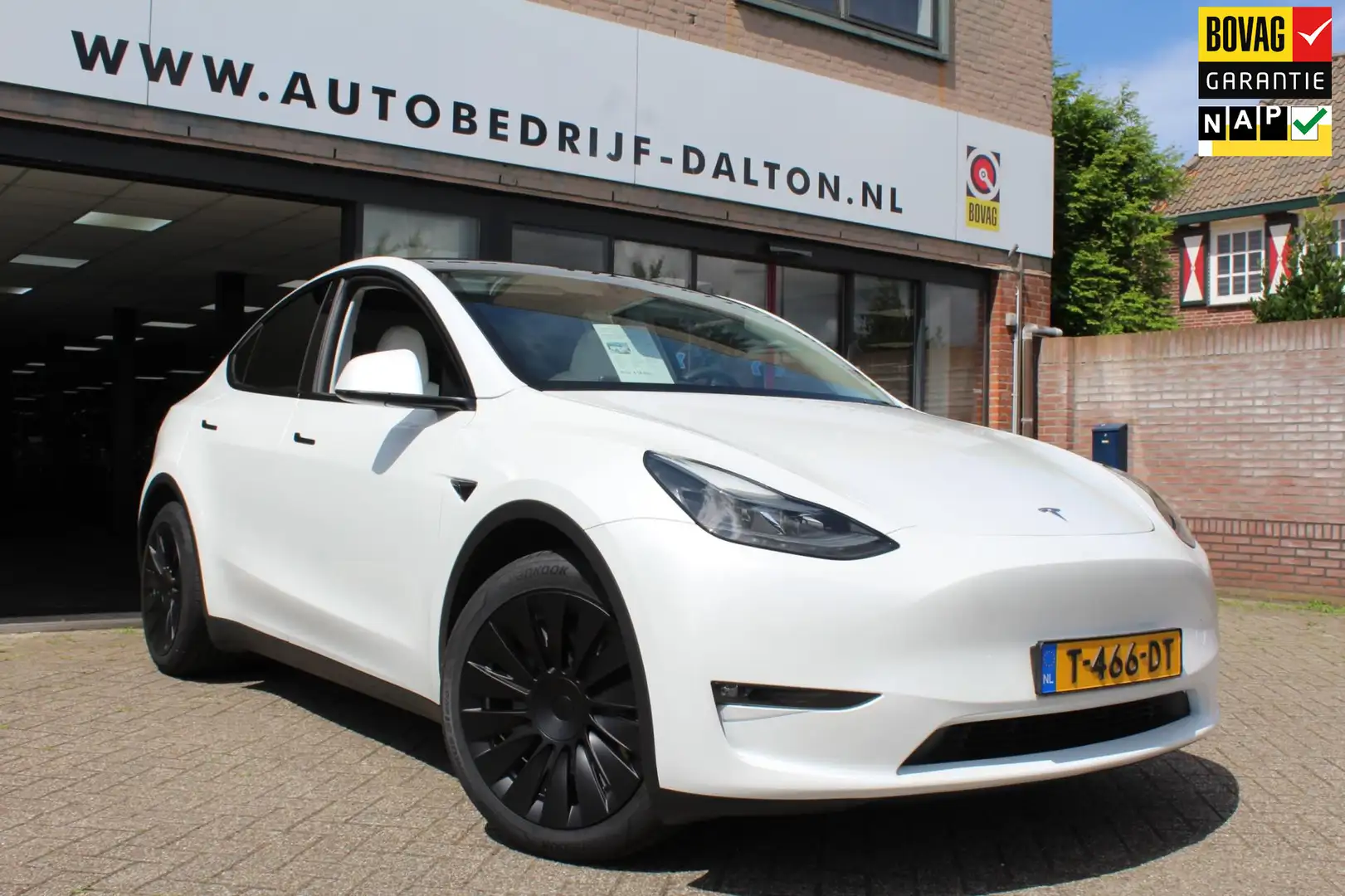 Tesla Model Y Long Range AWD 75 kWh TREKHAAK / WIT LEER / AUTOPI Blanco - 1