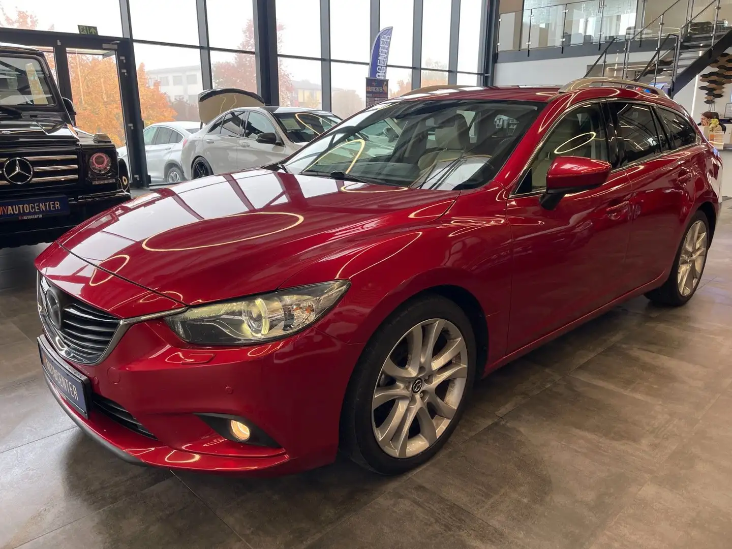 Mazda 6 Kombi Sports-Line *Kamera*LED*Klima*Navi*AHK* Rot - 2