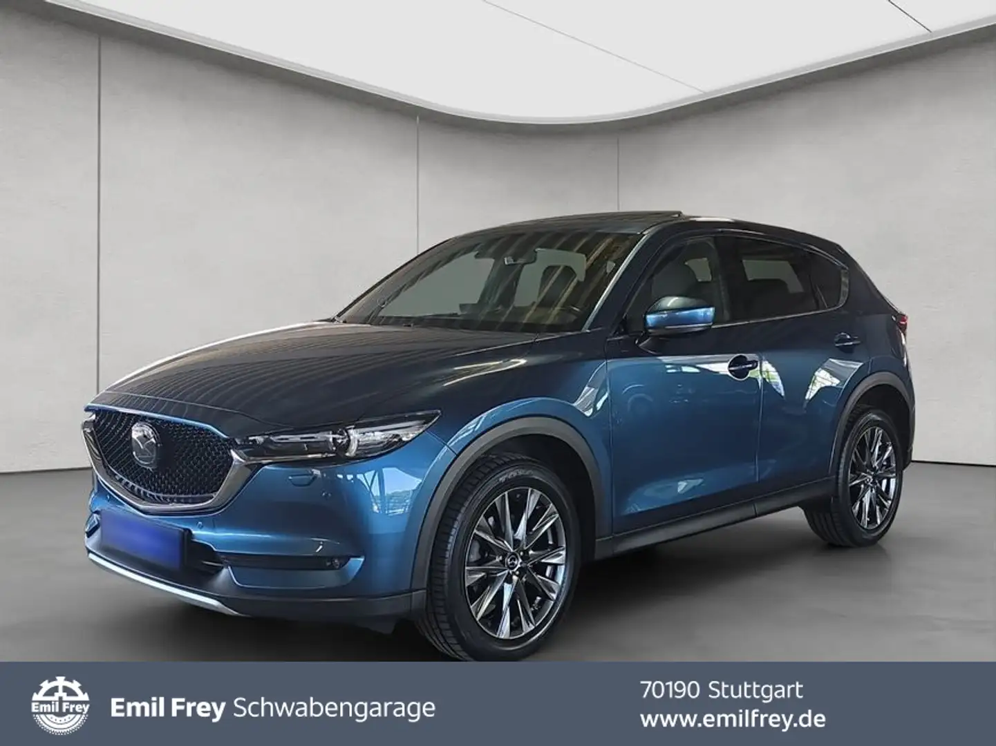 Mazda CX-5 SKYACTIV-D 184 Aut. AWD SCR Sports-Line Blau - 1