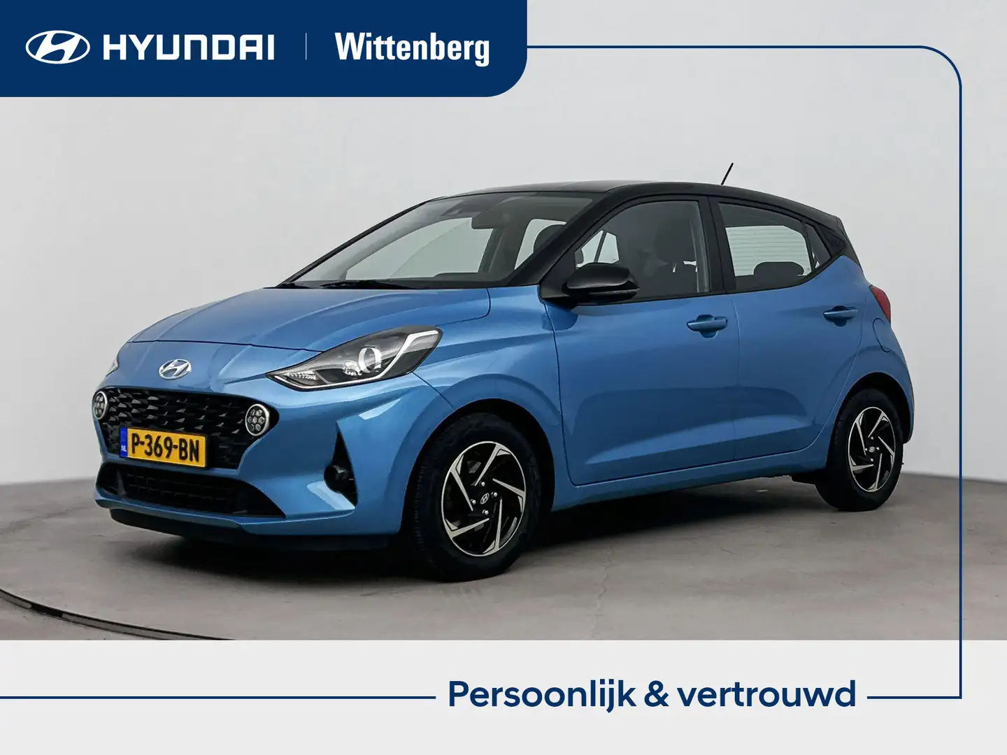 Hyundai i10 1.0 Premium | Lm-wielen | Navigatie | Camera | Par Blauw - 1