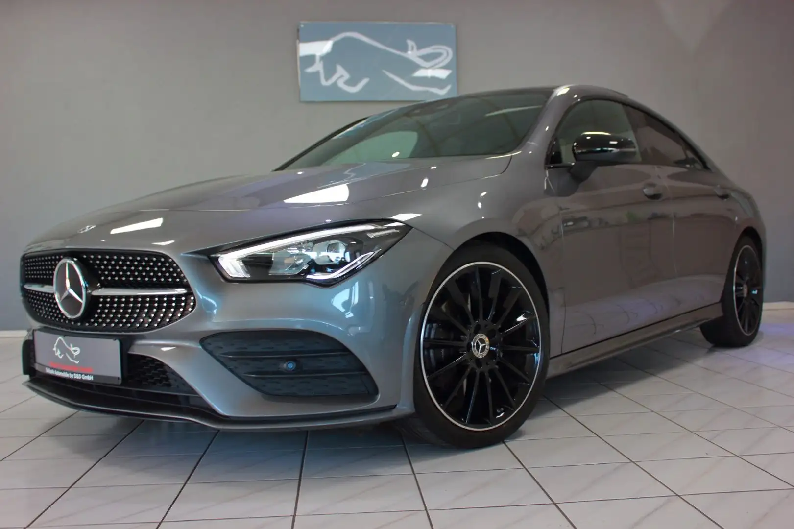 Mercedes-Benz CLA 220 4MATIC 7G AMG~DEUTSCH+UNFALLFREI+PANO~2H Gris - 1