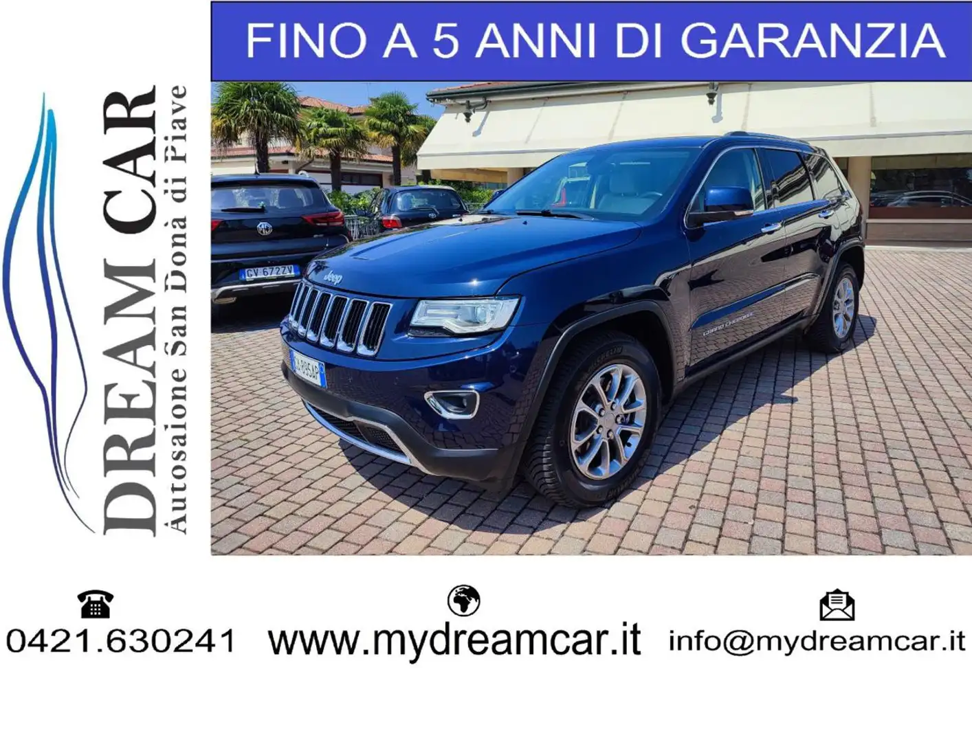 Jeep Grand Cherokee 3.0 V6 CRD 250 CV Multijet II Limited Blauw - 1