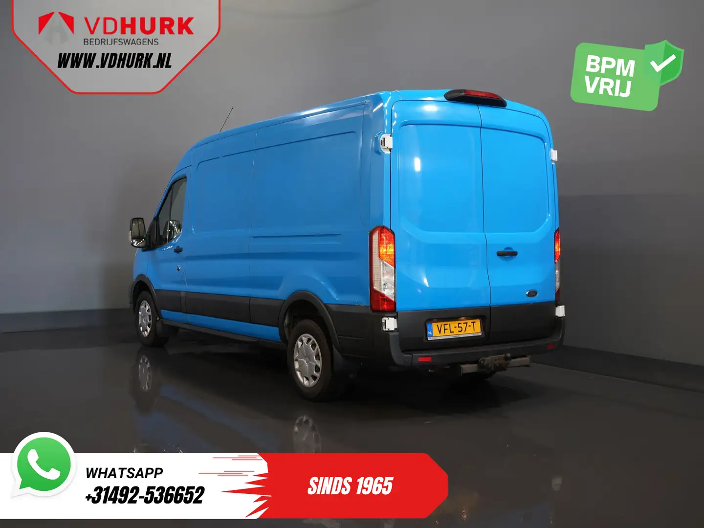 Ford Transit 350 2.0 TDCI 130 pk L3H2 Trend EXPORT ONLY Carplay Blau - 2