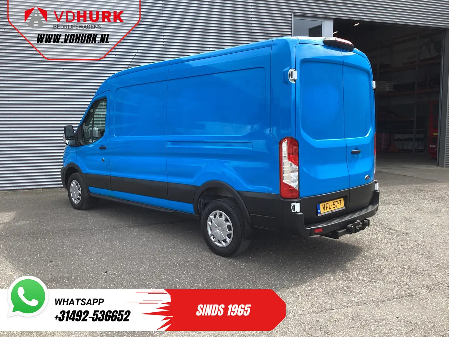 Ford Transit 350 2.0 TDCI 130 pk L3H2 Trend EXPORT ONLY Carplay Blauw - 2