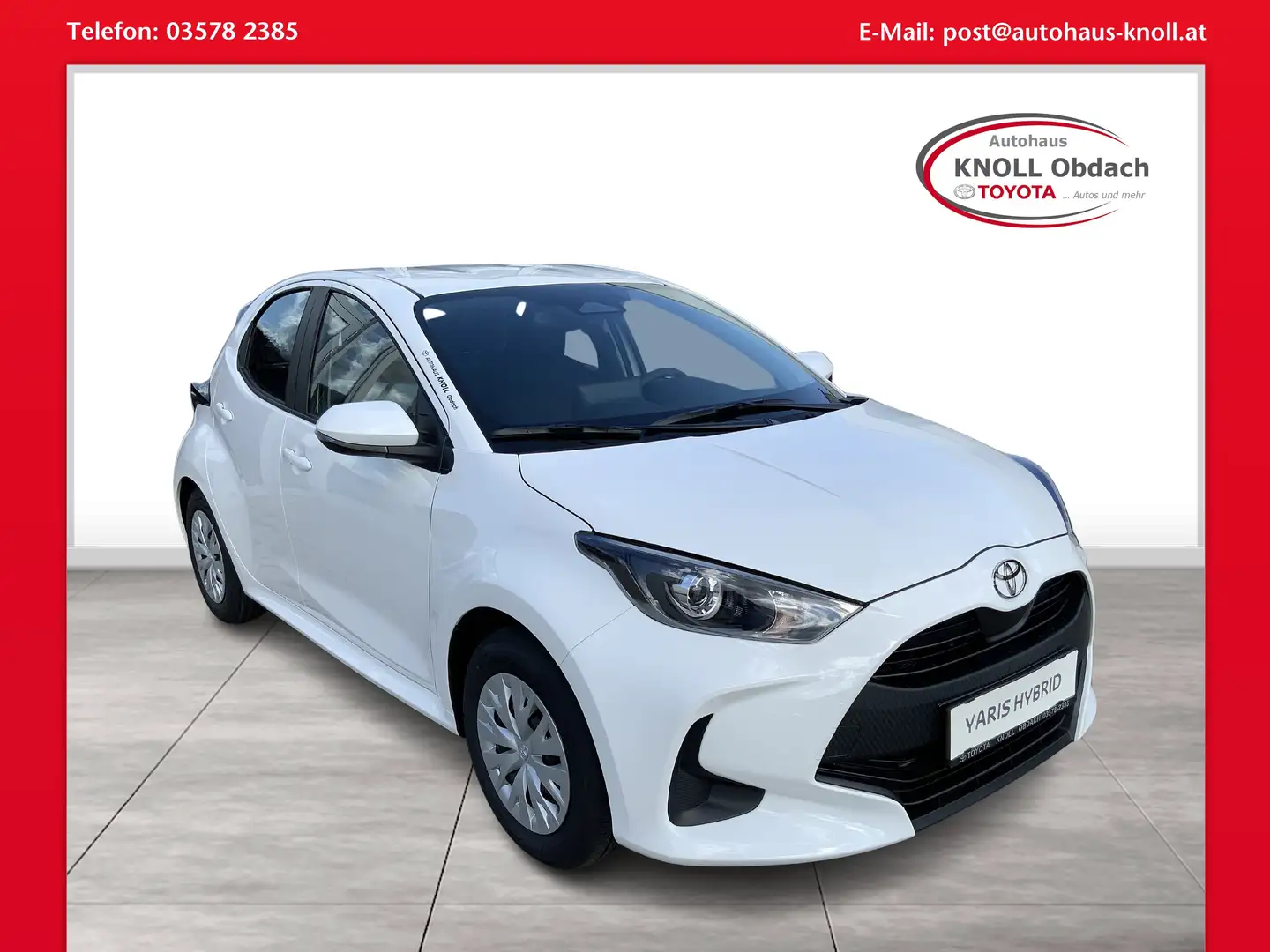 Toyota Yaris 1,5 Hybrid Active Weiß - 1