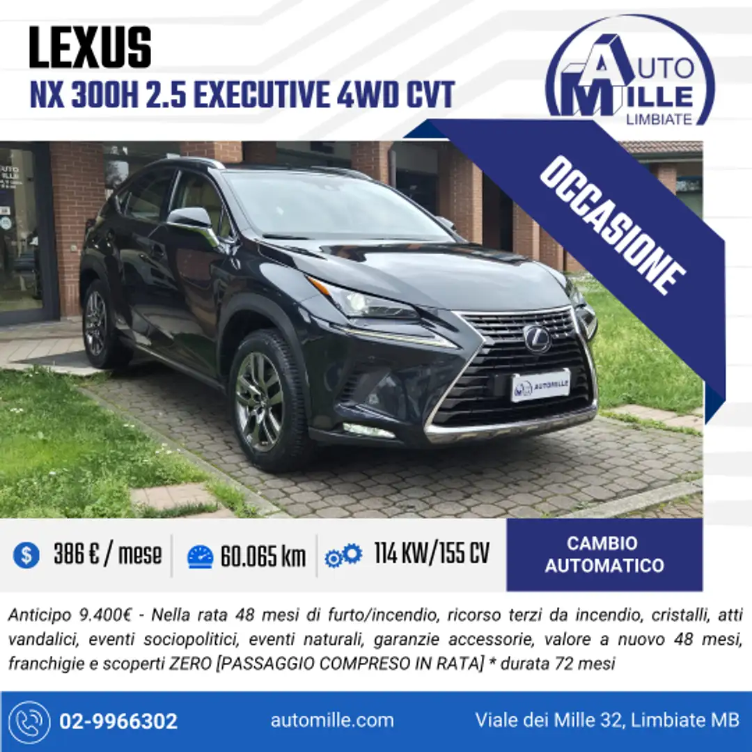 Lexus NX 300 300h 2.5 Executive 4wd cvt Černá - 1