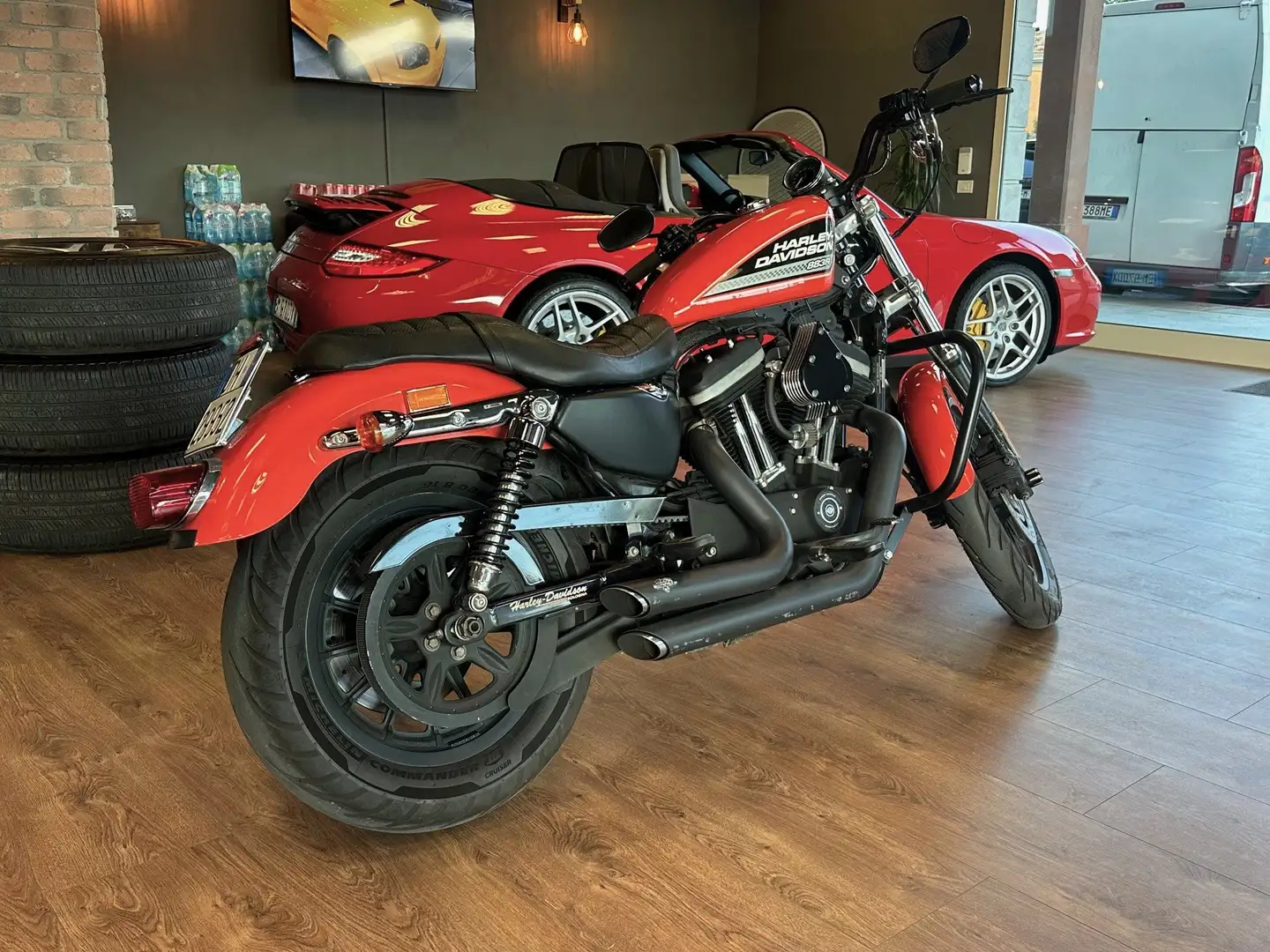 Harley-Davidson Sportster 883 R *scarichi Vanse&Hanes Rosso - 1