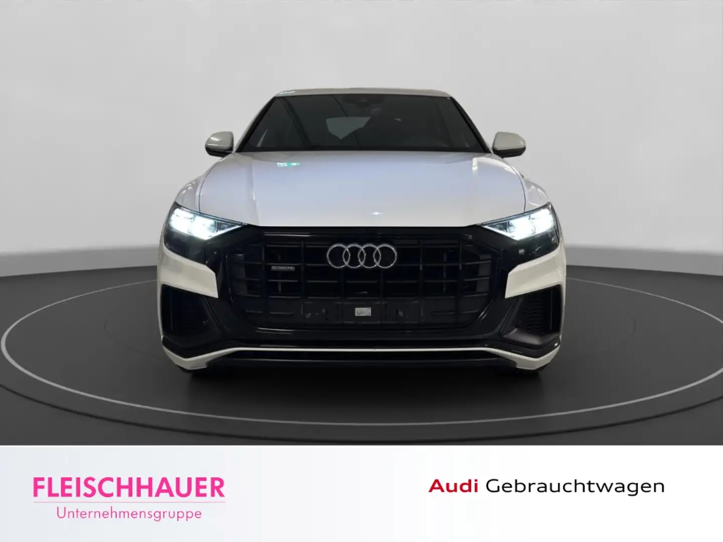 Audi Q8 55 TFSI e qu. 2x S-Line+Raute+AHK+21''+Kamera+Luft Weiß - 2