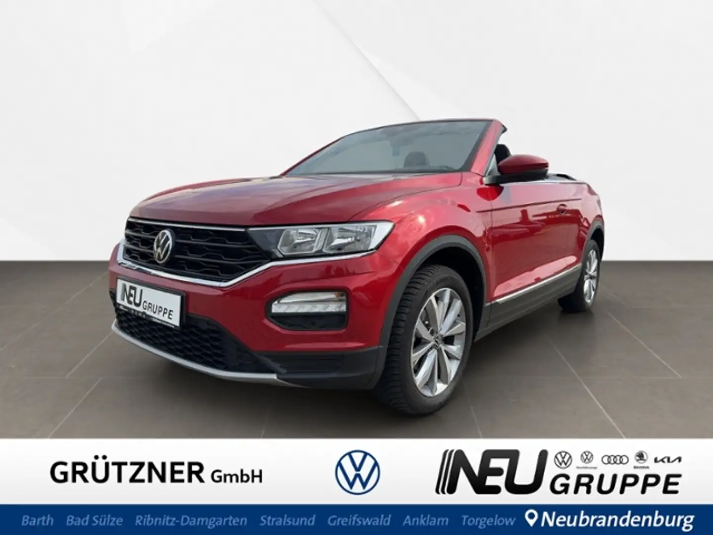 Volkswagen T-Roc Cabriolet 1.5 TSI DSG Style, Navi, Windschott, PD Rood - 1